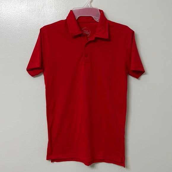 True Classic Other - TRUE CLASSIC red polo size small 60% cotton 40% polyester.